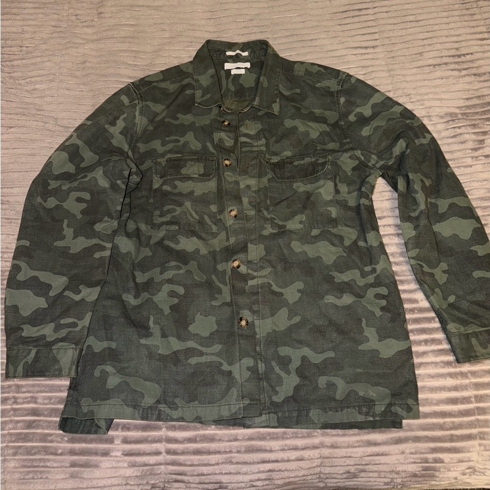 Urban Outfitters Green Camo oversized shirt Jacket